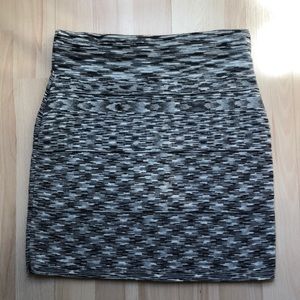 Gray Bodycon Skirt